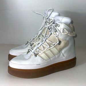 Adidas Ivy Park Sleek Sleek Icy Boot Sneaker 10.5 Platform White Leather HighTop